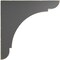 Ekena Millwork 1 3/4"W x 10"D x 10"H Large Olympic Wood Vintage Decor Bracket, Black BKTWD01X10X10OLBL - alternate 3